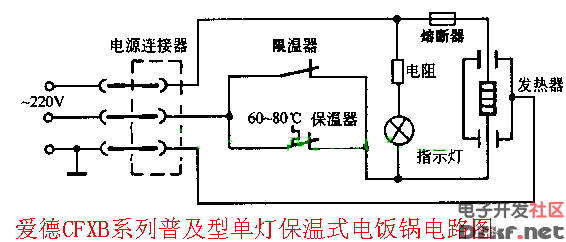 爱德电饭锅电路图cfxb型