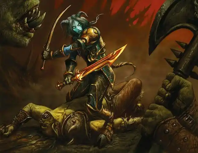 暴雪官网更新10张魔兽卡牌精美原画魔兽世界-5.