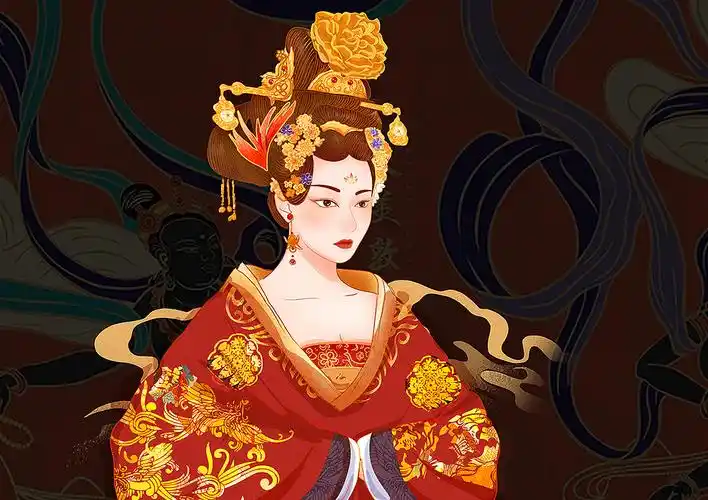 为客户绘制的两款武则天人物