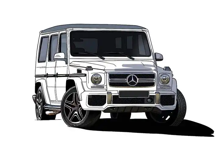 【手绘汽车】奔驰大g