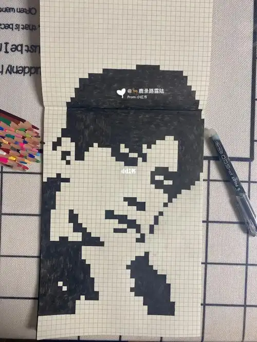 像素画  #b5  #易烊千玺  #像素画人物