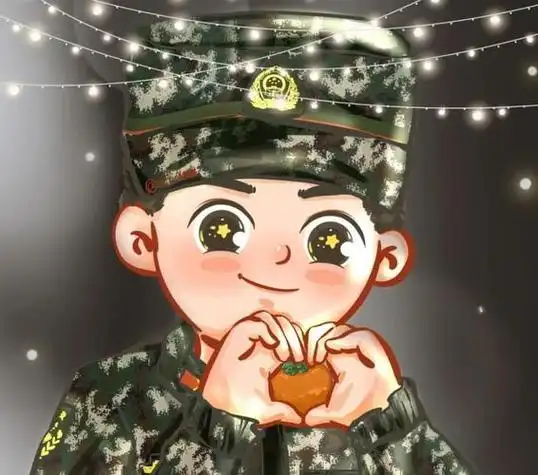 情侣头像军人军嫂情侣头像中式婚纱礼服情侣头像