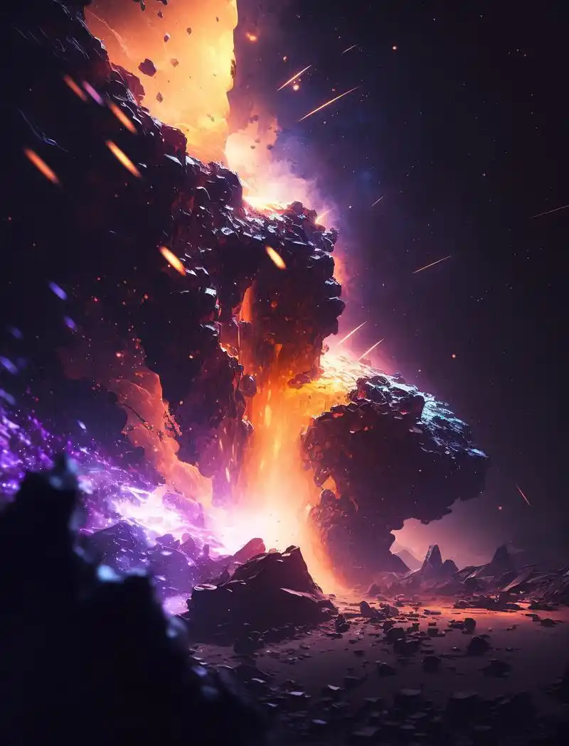 「ai出图」浩瀚宇宙海洋,科幻太空核心