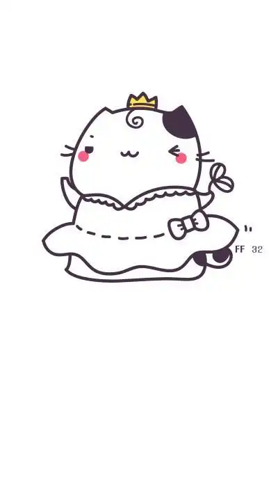 q版猫咪拟人简笔画