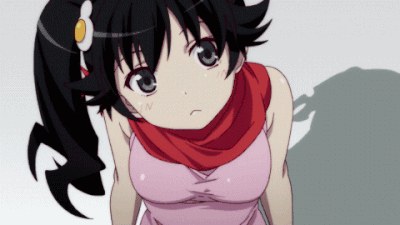 伪物语 歪头 不解 疑惑 动漫 二次元