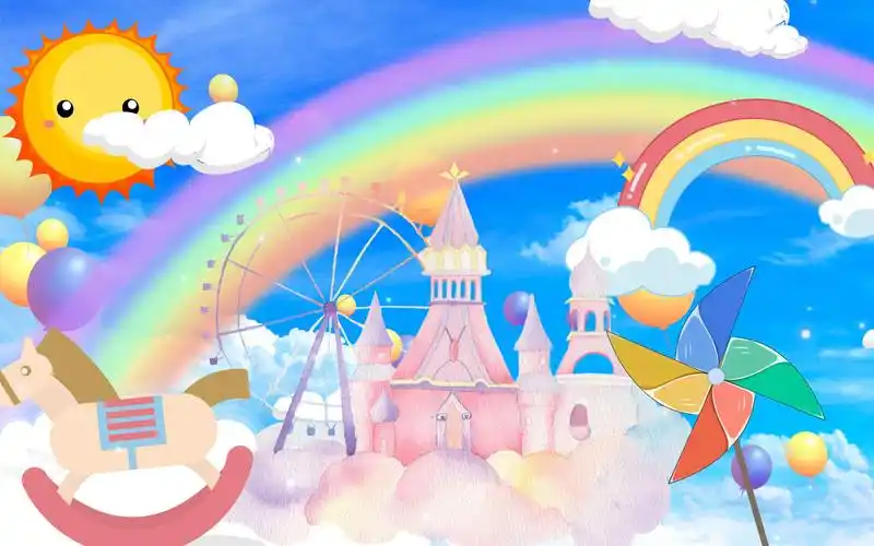 六一儿童节led舞台背景视频素材