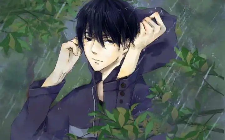 板绘画个暴风雨中的张起灵sai