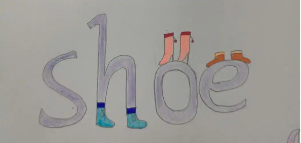 记录锦外7 8班象形单词创意巧思