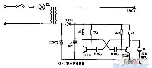电子捕鼠器电路原理设计集