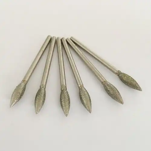 j针 枣核针 橄榄针 玉雕 金刚石磨头 翡翠磨针 去皮磨顺 2.35杆