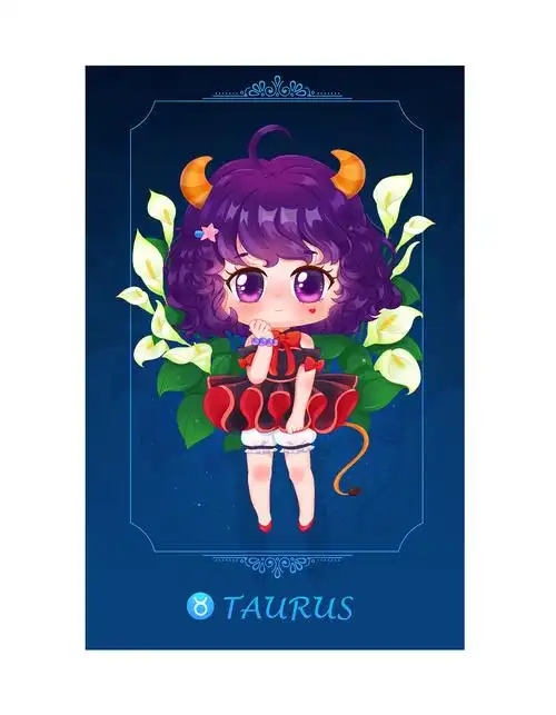 《12星座小姐姐q版形象》