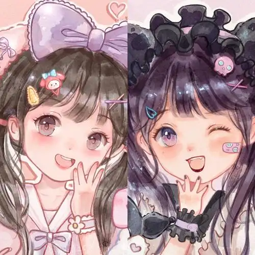 三丽鸥q版闺蜜头像佳儿带你遨游可爱王国