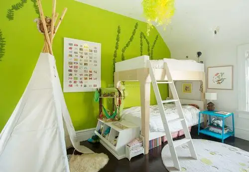 2021经典男孩儿童房设计墙面装饰装修效果图片