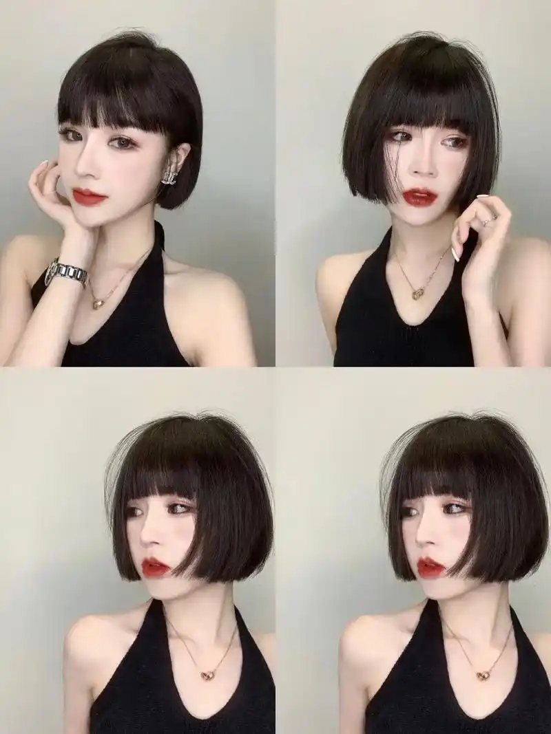 女生超a短发黑暗风.推荐发型可甜可咸轻松打理 洗洗头吹吹干即 - 抖音