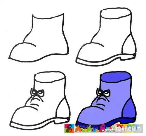 简笔画鞋子的画法简单易学
