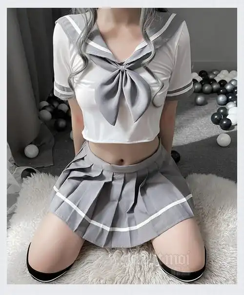 霏慕情趣内衣性感露腰日系jk学院风软萌学妹水手服套装激情开档百褶裙