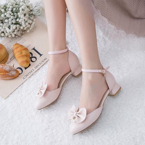 皮鞋女童白色2021春季小女孩公主高跟鞋学生演出皮鞋