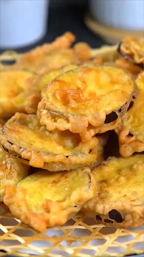 椒盐茄子98酥脆炸茄子,简单又好吃~~#第一视角制作人计划##美食第一