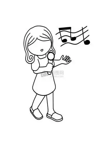 会唱歌的妈妈简笔画