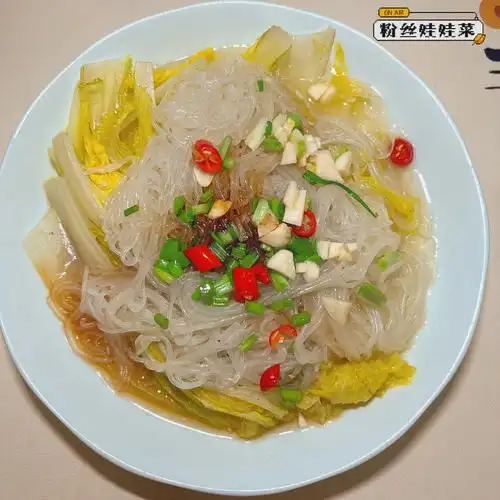 真的很好吃～菜名:蒜蓉粉丝娃娃菜11566备菜