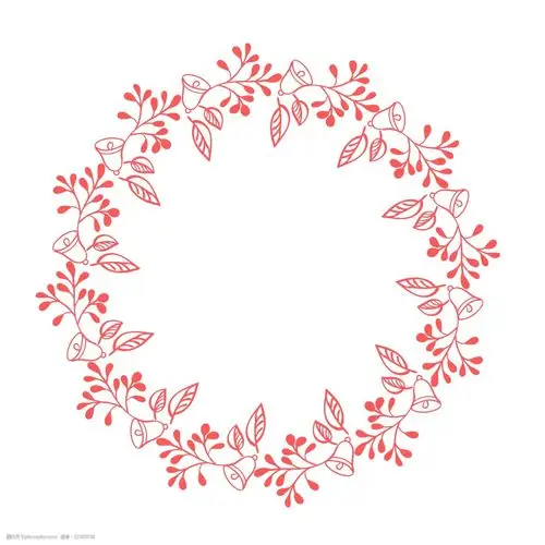 清新花纹边框矢量图图片-图行天下图库