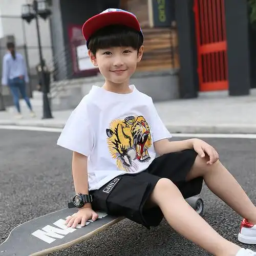 男童夏装2019新款套装夏季童装洋气儿童4帅气5小男孩6小童潮衣7岁