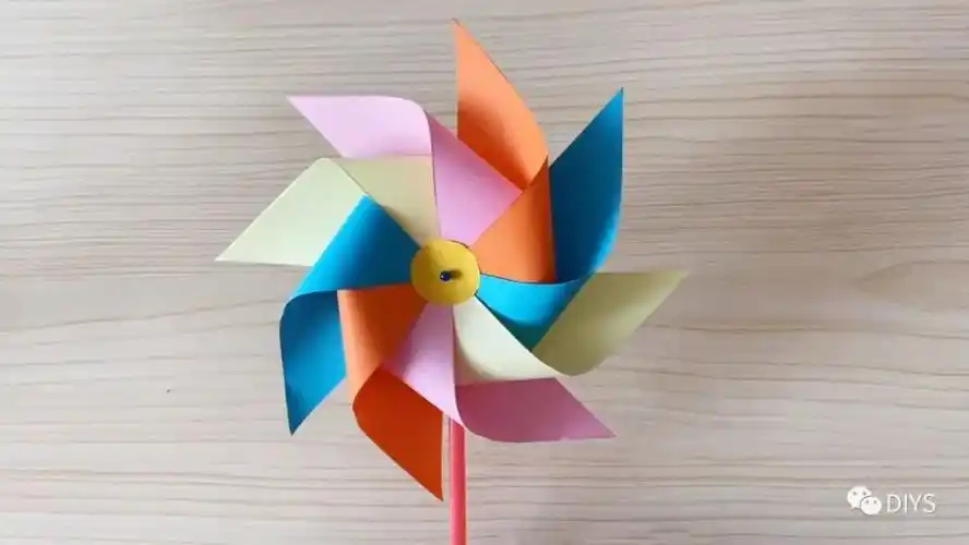 diy童年纸风车给孩子们一份手工小礼物
