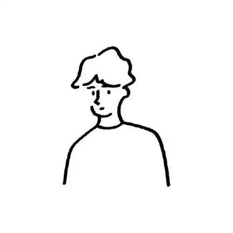 进来拿男头极简黑白线条男生头像