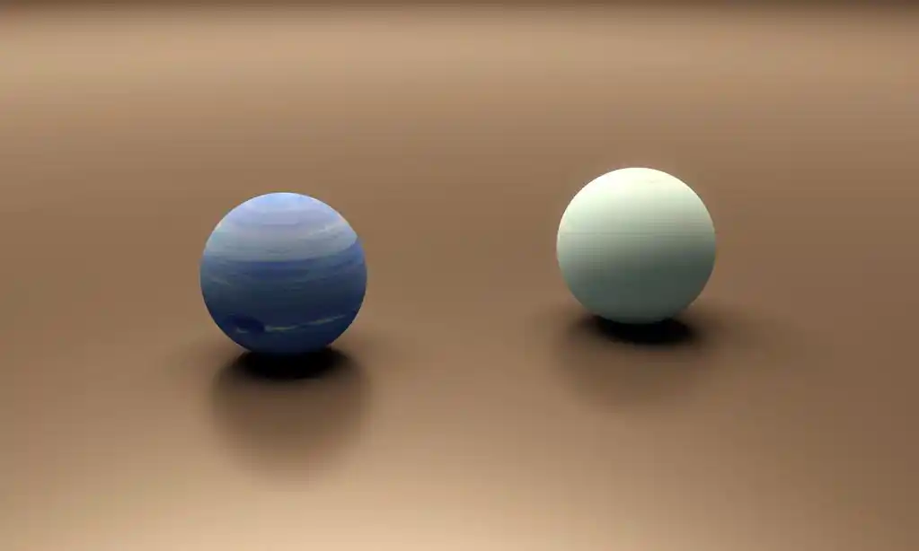 行星海王星和天王星的空白