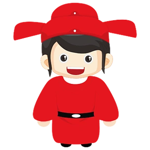 中国古代人物官员卡通手绘