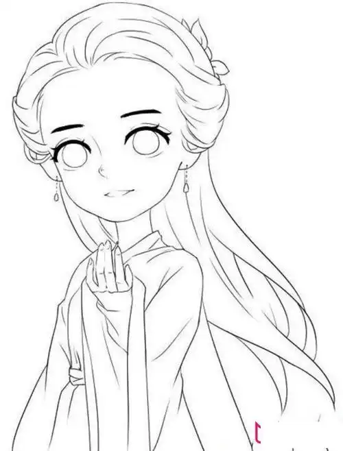 迪丽热巴青丘白凤九简笔画