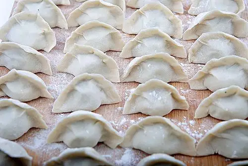 春节各种节日饺子静物图片