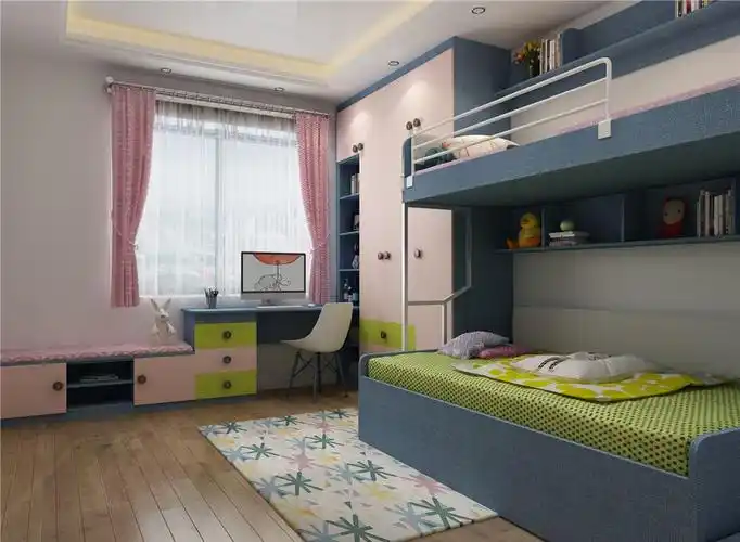 家有一儿一女的幸福家庭儿童房应该怎么装修?