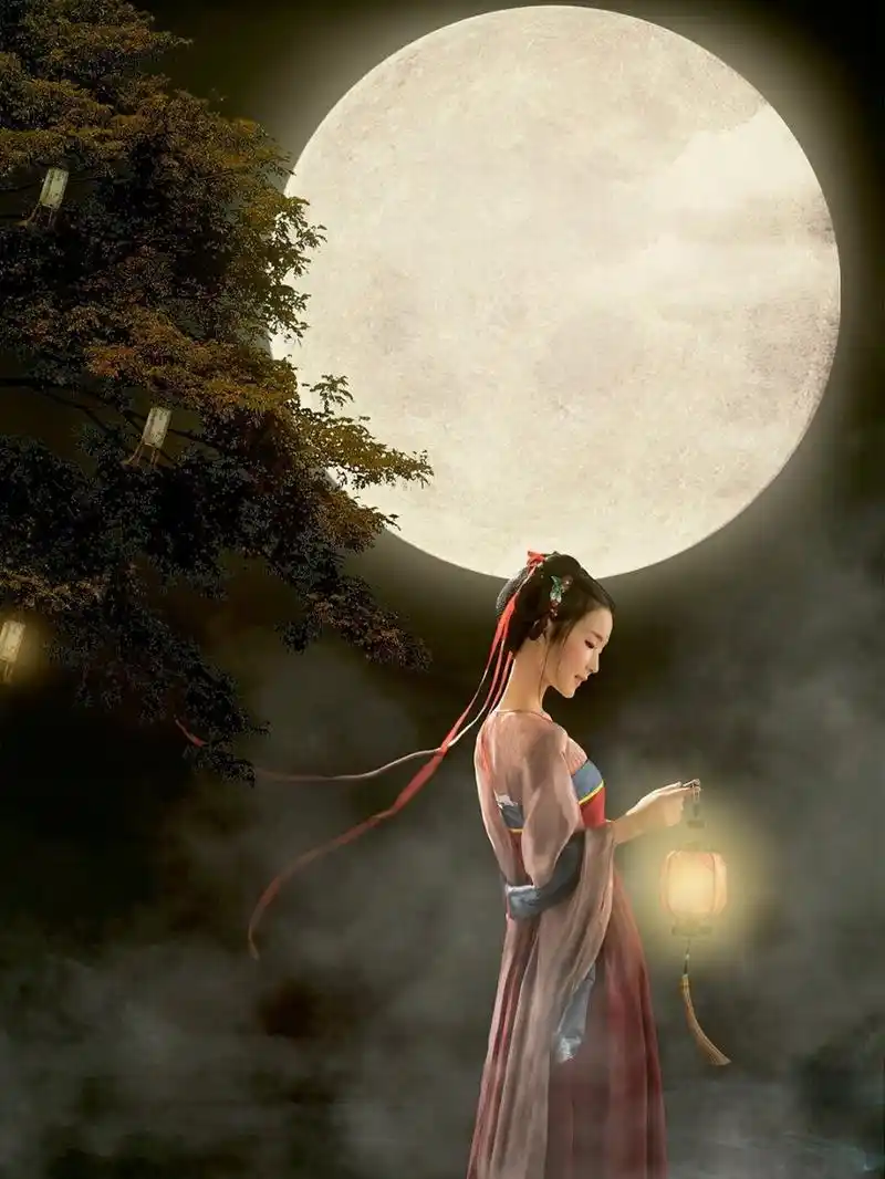 月下美人宛若谪仙子般清丽脱俗04古风写真 分享一组最新客片,好适合