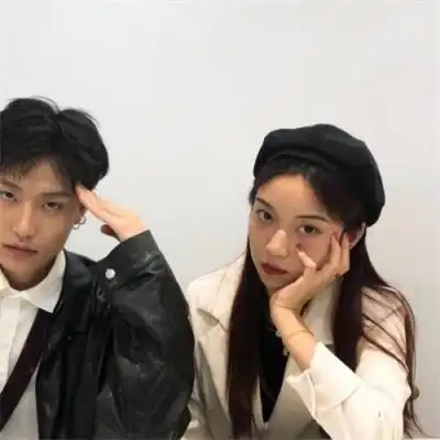 幸福甜蜜情侣头像真人一对两张qq情侣头像双人两张真人