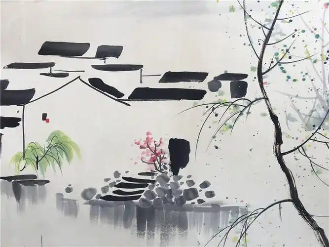 吴冠中山水作品