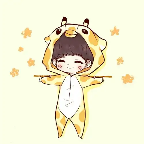 王源:卡通 晒太阳 cr:苏少某(新浪微博) 20150623