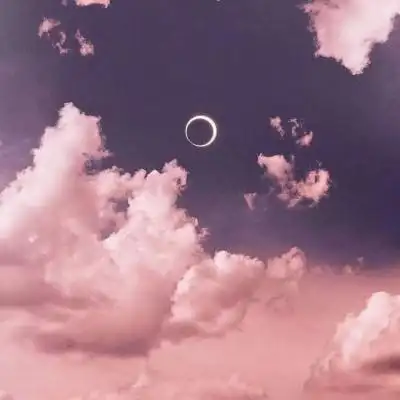 晚霞天空云朵唯美头像