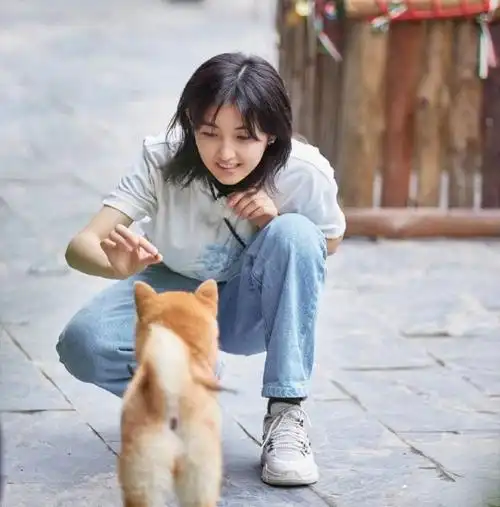 张子枫抱狗姿势一致好评?原来是这样的一个姿势