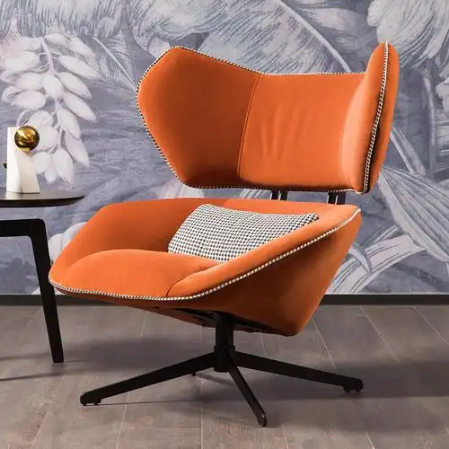 一个人坐的沙发 单人 北欧简约现代沙发椅高背椅沙发休闲椅单人椅