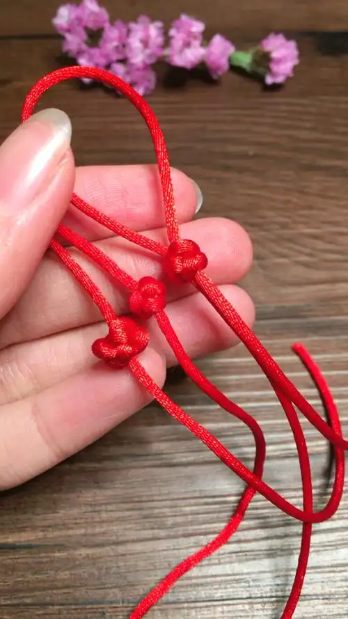 中国结基础   单线纽扣结