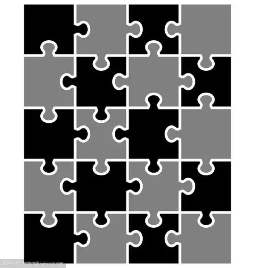 黑白拼图