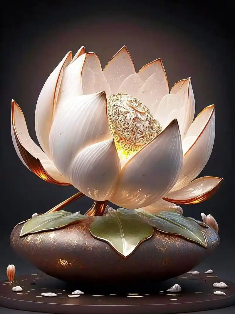 来生愿做一朵莲,静静盛开在佛前.