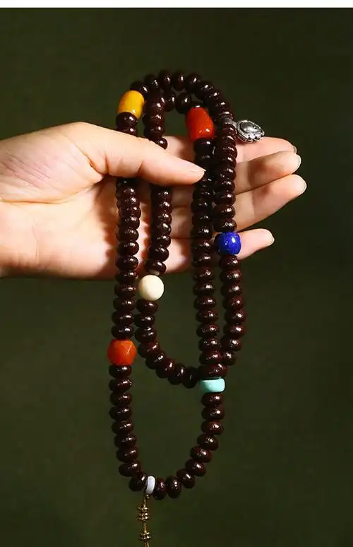 高端品质钵盂菩提子佛珠108颗手串男藏式文玩配饰碗精品佛珠链精品的