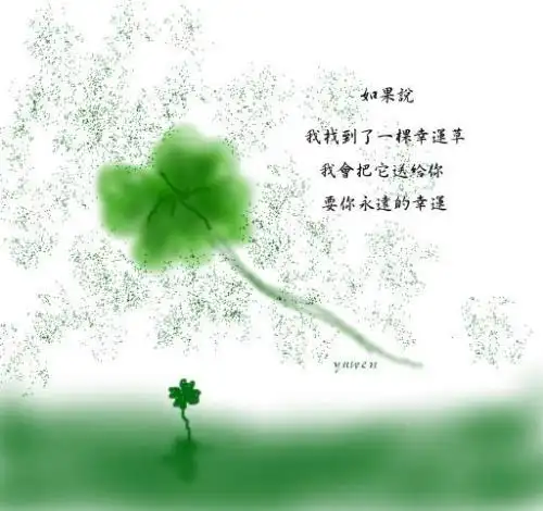 5,四叶草寓意着幸运传说中的四叶草是夏娃从天国伊甸园带到大地上