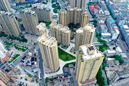 航拍龙港财富商圈与世纪新城35年前的小渔村如今高楼林立