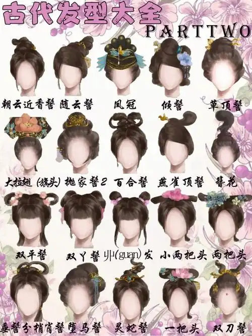 古代发型大全275呐画画的写小说的拿去不谢