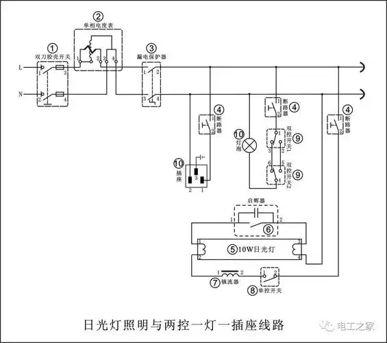 电工实操考核中最经典的7张电路图全看懂的给你点个赞