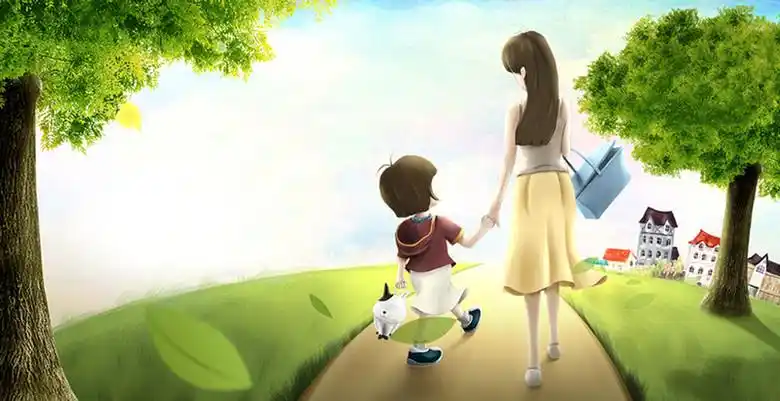 母亲节创意温馨海报背景图