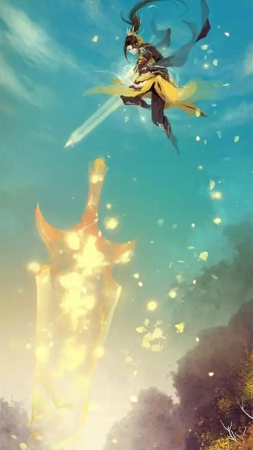 剑网三武侠轻功插画,高清图片,手机锁屏桌面-壁纸族